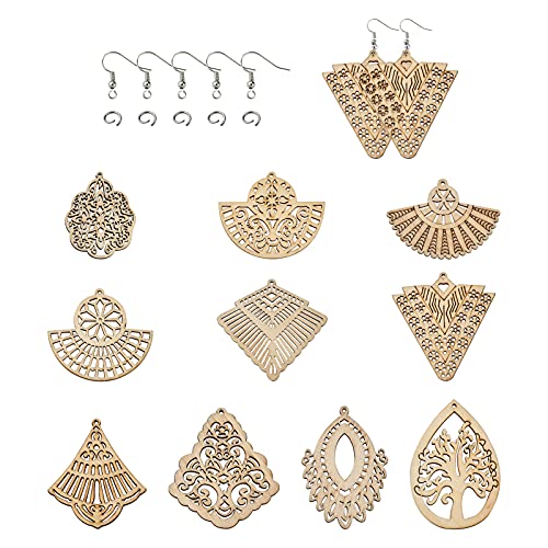 Wholesale PandaHall 150pcs Wood Earring Blanks for African Unfinished  Africa Shape Earrings with Earring Hooks and Jump Rings for Jewelry Making  Dangle Earrings 2.3x2.5 