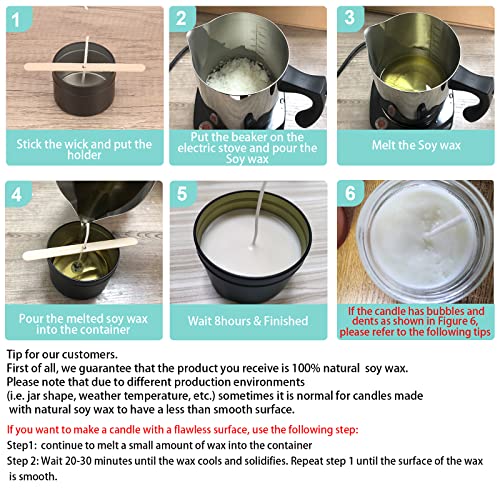 softowl SoftOwl Premium Soy Candle Making Kit - Black Edition - Full Set - Soy  Wax, Big 7oz Jars & Tins, 7 Pleasant Scents, 10 Color Dye