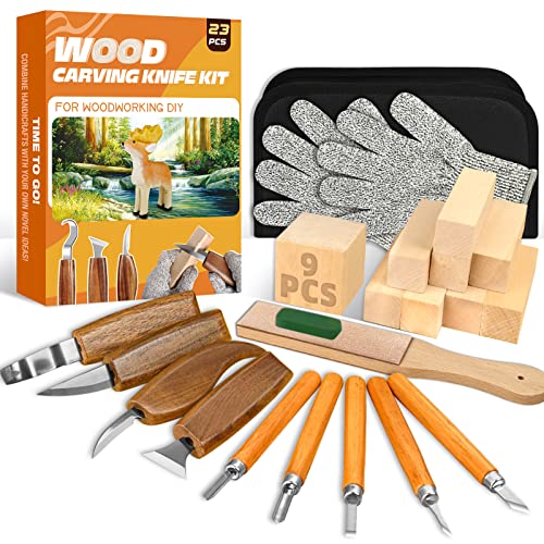 Basswood Carving Blocks, 16PCS Whittling Wood Blocks Wood Carving Kit –  WoodArtSupply