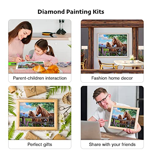 NAIMOER Christmas Diamond Painting Kits for Adults, Full Drill Round Merry Grinchmas Diamond Art Cartoon Gem Painting, Grinch Diamond Painting for HOM