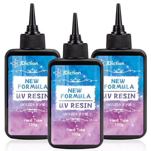 UV Resin, 2 PCS Upgrade Ultraviolet Epoxy Resin Crystal Clear Hard Glue  Solar Cure Sunlight Activated Resin for Handmade Jewelry, DIY Craft