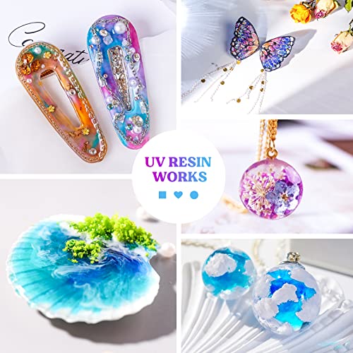 LET'S RESIN UV Resin Soft Type, 100g Elastic&Bendable Crystal Clear  Ultraviolet Epoxy Resin, Low Shrinkage UV Resin Kit for Crafts, Jewelry  Making