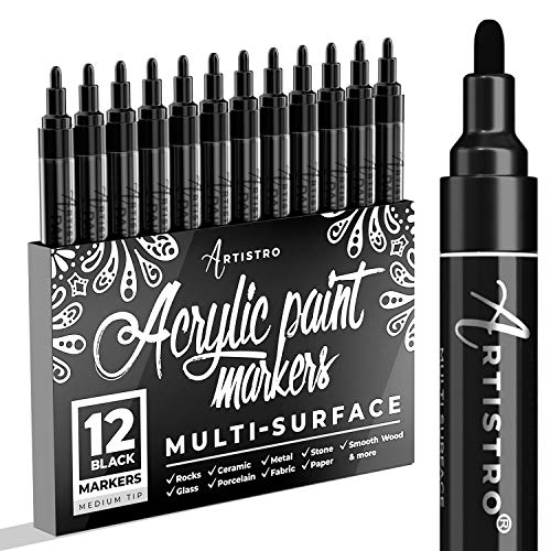  ARTISTRO 2 White Acrylic Paint Pens for Rock Painting