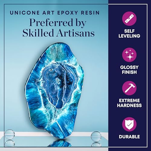 Unicone Art Druzy Geode Crushed Glass for Resin Art (1-Pound jar)