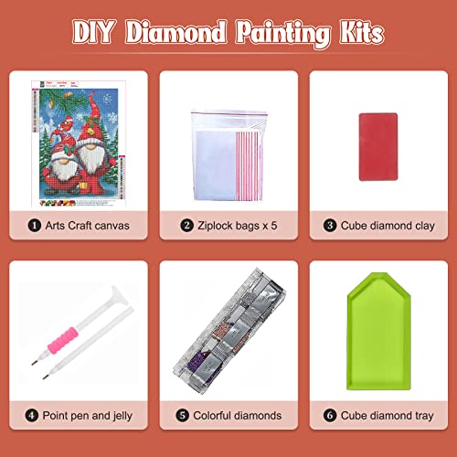 NAIMOER Christmas Diamond Painting Kits for Adults, Full Drill Round Merry  Grinchmas Diamond Art Cartoon Gem Painting, Grinch Diamond Painting for  Home Wall Dec…