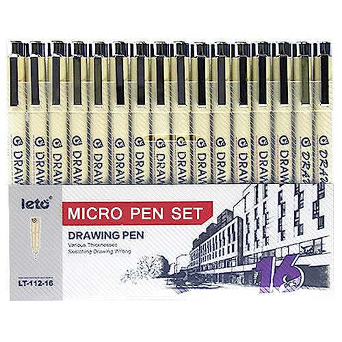Bianyo Archival Ink Micro Pens Art Waterproof Black Pen Set for Sketching  Writi for sale online