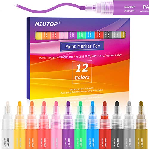 Niutop 12-Color Scented Glitter Gel Pens for Kids, Fruity Scented
