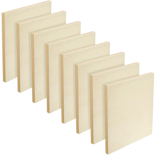 Barydat 24 Pcs Wood Panels for Painting Unfinished Wood Canvas Board Artist  Wall 0.79'' Deep Cradled Wood Canvas Panels for Painting Pouring Arts