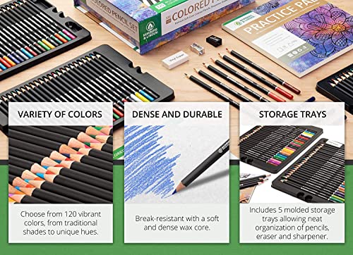 Premium 72 Color Pencils, Soft Core Coloring Set, Art Craft