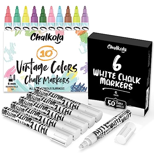 Chalkola Dry Erase Markers Fine Tip Bulk Pack of 60, Thin Point White Board Markers Dry Erase Pens - Non Toxic, Low Odor Whiteboard Markers for Kids