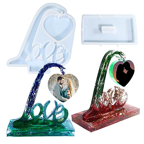 Heart Photo Frame Resin Molds Silicone, Large Ornament Picture Frame S –  WoodArtSupply