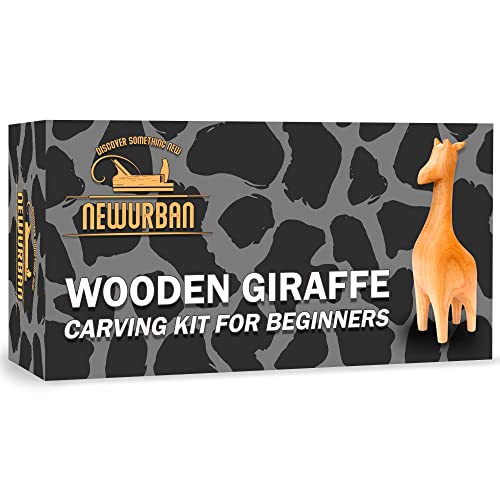 Wood Carving Kit for Beginners - Whittling kit with Rhino - Linden  Woodworking Kit for Kids, Adults - Wood Carving Stainless Steel Knife with  Wooden Handle-Rhino Shaped Linden Blank