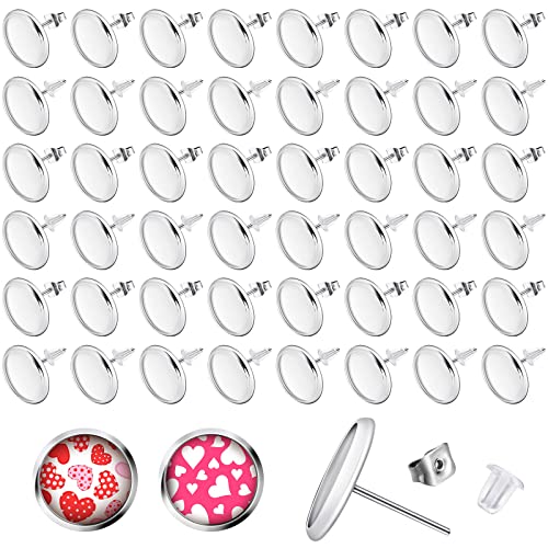 550 Pcs Silicone Earring Backs for Studs, 6 Styles Clear Rubber