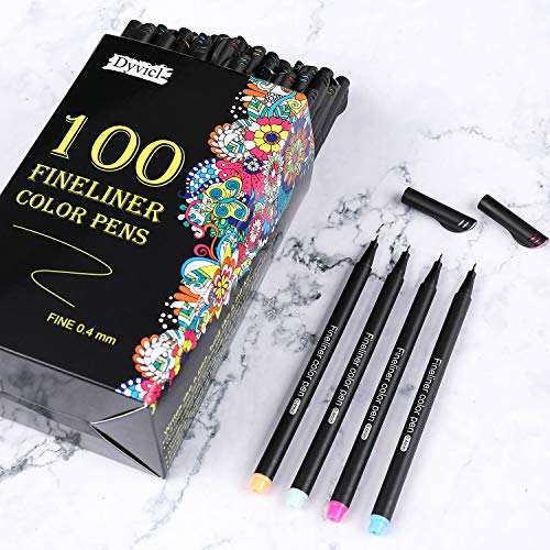 Dyvicl Highlight Color Pen 0.5 mm Extra Fine Point Pens Gel Ink Pens for  Black Paper Drawing, Sketching, Illustration, Adult Coloring, Journaling,  Set of 12 