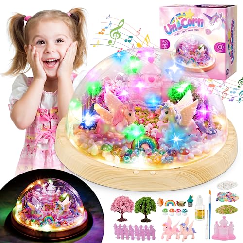 Highlights for Children Ribbons and Unicorn Craft Kit for Kids, 3 Crafts in 1, Create A Unicorn Wand, Ribbon Hoop, and Hair Comb, Includes Reusable