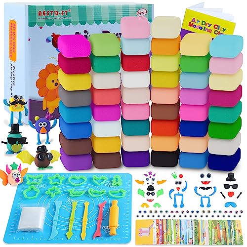 Modeling Clay Kit - 36 Colors Air Dry Magic Clay, DIY Molding Clay with  Sculpting Tools, Kids Art Crafts Best Gift for Boys & Girls Age 3-12 Year  Old