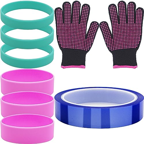 HTVRONT Heat Resistant Gloves Kit - 2Pcs for Sublimation, 8 Pcs