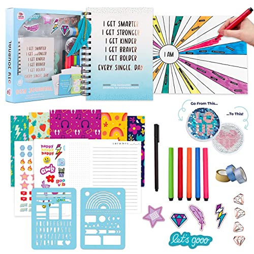 jackinthebox DIY Journal for Girls Ages 8-12 | 242 Pcs | Scrapbook Kit | Tween Girls Gifts | Girls Journal Kit | Includes 10 Fun Guided Spreads | Jour