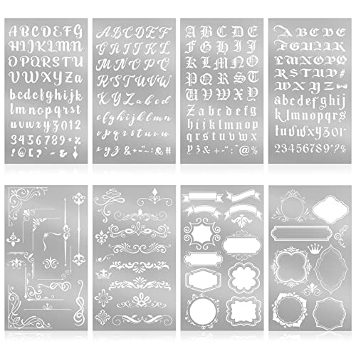 BENECREAT Flower Pattern Metal Stencil, 6x6 inch Stainless Steel Reusable  Flowers and Polka Dots Drawing Template Stencils for Wood Burning