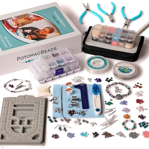 hobbyworker The Third Generation Beading Loom Kit with Seed Beads, Bead  Needle,Beading Thread,Needle Threader,Bead Scoop and Instruction  Manual,Bead