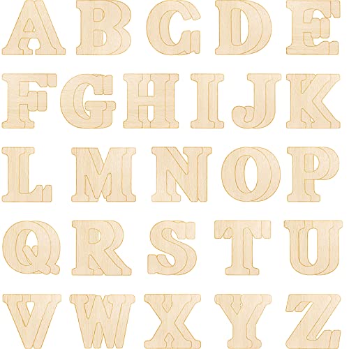 168 Pcs Wooden Letters 1 Inch for Crafts with Storage Box Unfinished Wooden  Alphabet Letters Numbers and Symbol Focal20 Small Wood Letters for DIY