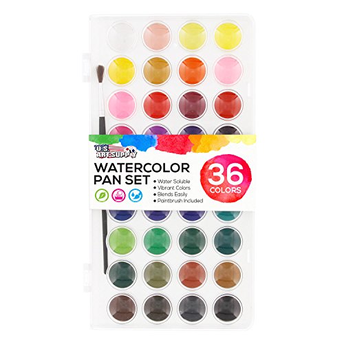 CSY Art Gallery Handmade Artist Watercolor Paint Set 36colors