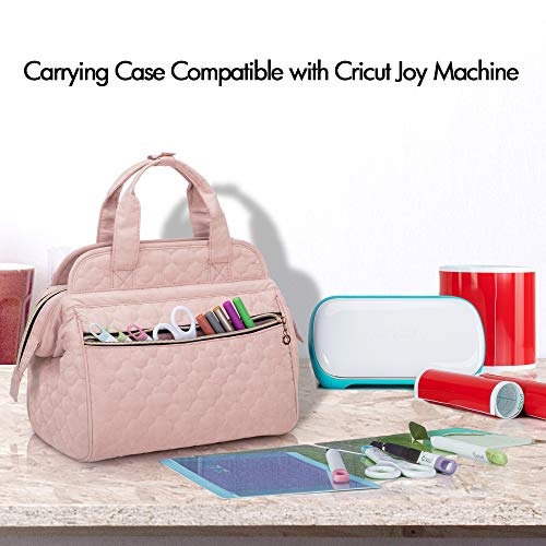  Yarwo Carrying Case Compatible with Cricut Joy, Travel Storage  Bag for Craft Pen Set and Power Cord, Dusty Rose