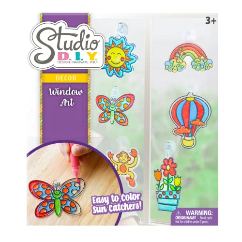  Made By Me Create Your Own Window Art, Paint Your Own DIY  Suncatchers, Fun Staycation Activity or Birthday Party Idea, Arts and Craft  Kits for Kids Ages 6, 7, 8, 9