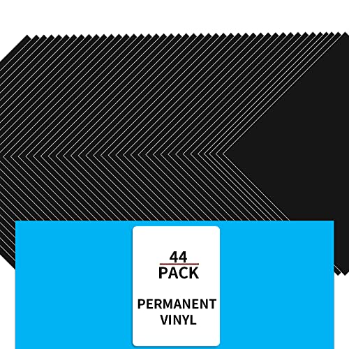 QUEFE 40 Packs Permanent Adhesive Vinyl Sheets for Cricut, 12in x 12in, 38  Assorted Colors for Cutting Machine, Signs, Scrapbooking, Car Decal, Craft