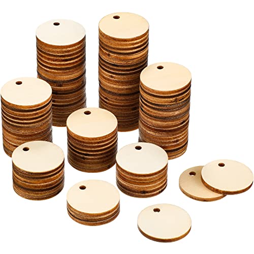  PINGEUI 24 Pieces 12 Inch Round Wood Circles, 0.1 Inch Thick  Unfinished Wooden Discs, Blank Wood Rounds Wooden Cutouts for Crafts, Sign  Plaque, Home Decoration, Christmas Ornaments