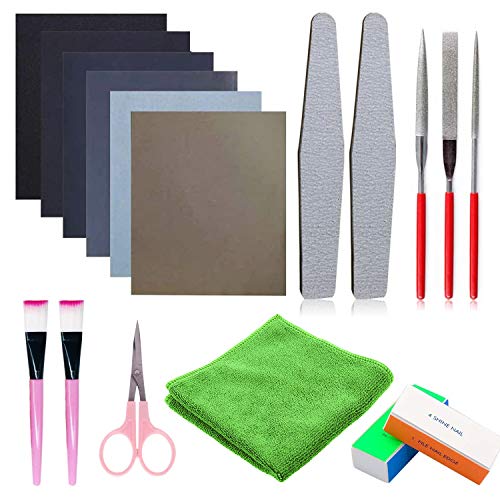 23 Pieces Resin Casting Tools Set, YGDZ Epoxy Resin Polishing and Sanding  Kit, Including 12 Large Sand Papers, 5 Polishing Blocks, 5 Shapes Files, 1  Brush for Resin Supplies Jewelry Making Tools