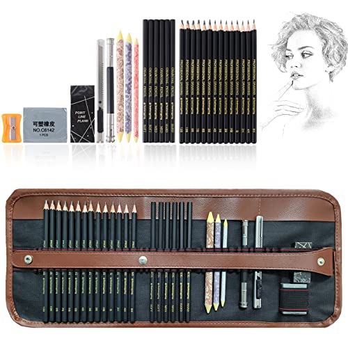 YBLANDEG Sketching and Drawing Colored Pencils Set 96-Pieces,Art Supplies  Painting Graphite Professional Art Pencils Kit,Gifts for Teens & Adults