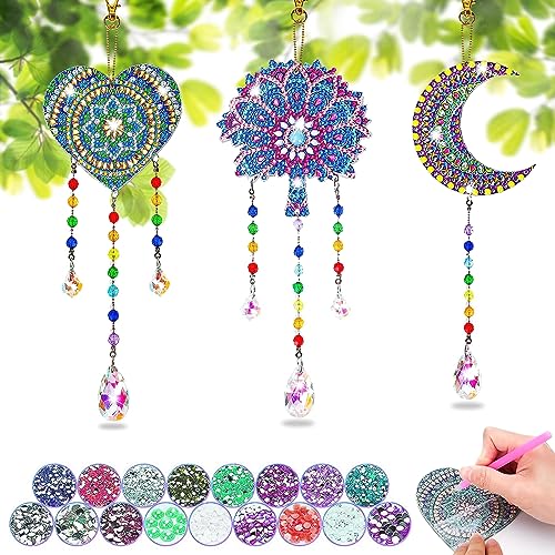 Panelee 4 Pcs Suncatcher Kits for Adults Diamond Painting Sun Catcher –  WoodArtSupply