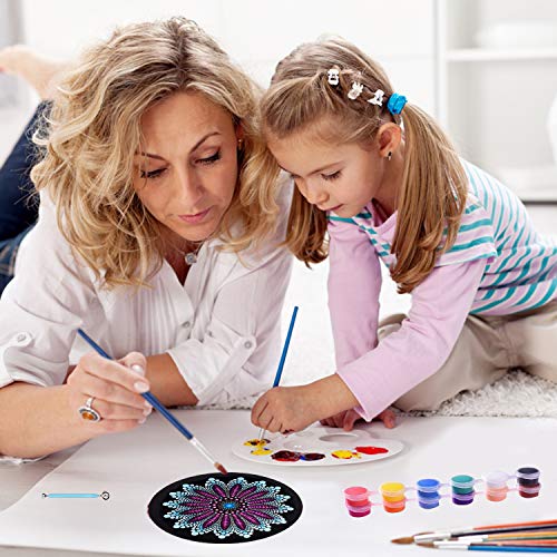 Genround DIY Mandala Painting Kit with 12 Color Pigments, 59pcs Mandala  Dotting Tools Rock Painting Kit Mandala Art and Drafting Supplies Mandala