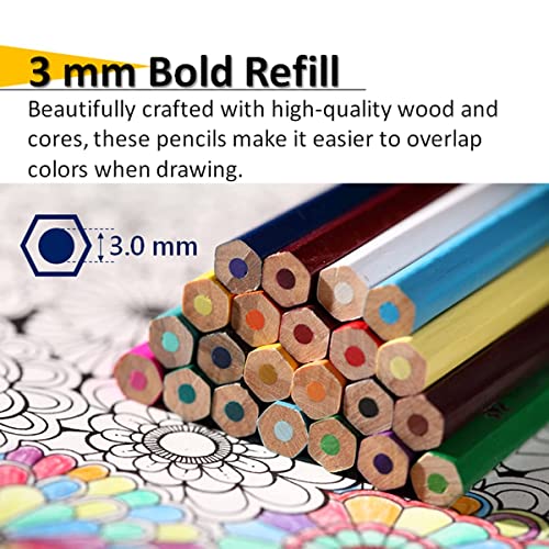 12-Color Rainbow Pencils, Aesthetic Jumbo Colored Pencils for Adult  Coloring Sketching, Cute Drawing Kit Fun Pencils Cool Stuff Christmas Gifts  Stocking Stuffers Art Supplies for Adults Kids