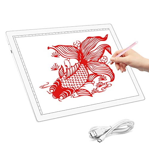  Rechargeable Light Box for Tracing Board Portable Cordless  Light Pad Drawing A4 LED Trace Lights, Golspark Wireless Battery Operated  Copy Board Dimmable Black Diamond Painting Sketch - Gift for Kids