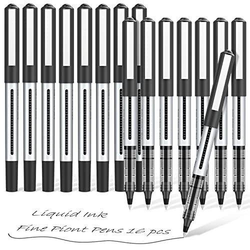 Cute Aesthetic Gel Pens for Note Taking: 10 Pack Black Ballpoint, Retr –  WoodArtSupply