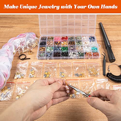 473Pcs Stone Jewelry Making Kit Crystal Stone Bracelet Making Kit