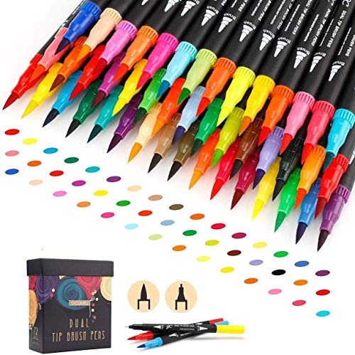 GC QUILL Alcohol Markers Brush Tip - 121 Colors Art Markers with Brush &  Chisel Dual Tip for Kids, Artists, Adult coloring sketching, illustration  Craft Card Making GC-MK121 - Yahoo Shopping