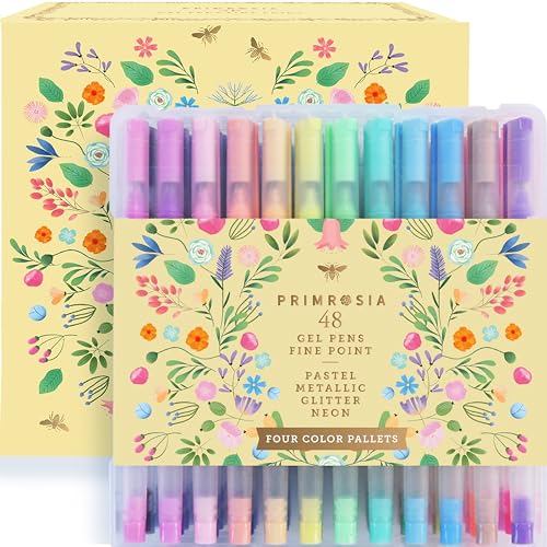 Primrosia Flora and Fauna 60 Dual Tip Markers for Bullet Journal Pens  Coloring and Drawing