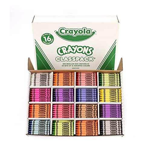 Crayola Crayons Bulk, 24 Crayon Packs with 24 Assorted Colors