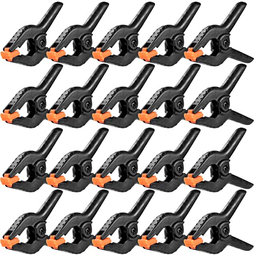 10 Pack Spring Clamps Heavy Duty - Assorted Sizes Spring Clips Plastic 6.5  Inches, 4.5 Inches, 3.5 Inches Set - Backdrop Clips Small Clamps For Crafts