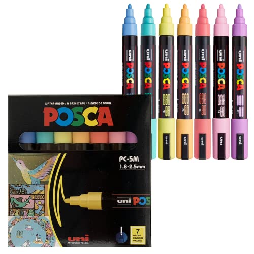 15 Posca Paint Markers, 3M Fine Posca Markers of Acrylic Paint Penswith  Reversible Tips | Posca Pens for Art Supplies, Fabric Paint, Fabric  Markers