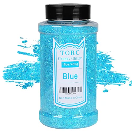 TORC Extra Fine Glitter Shaker Jar Set 12 Colors, Glitter Powder for Crafts  Resin Projects Tumblers Nail Makeup Slime, 16 g/0.56 oz Each