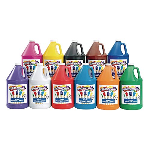 Fantastory Tempera Paint Set 24 Colors (2oz Each), Washable Paint