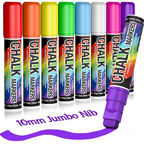 12 Colors Washable Window Markers for Cars, 15mm Jumbo Liquid Chalk Ma –  WoodArtSupply