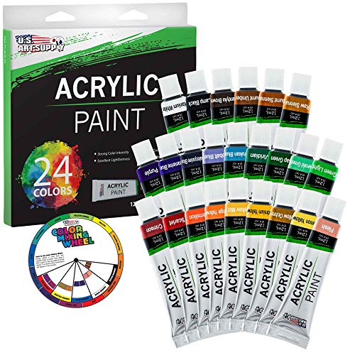 U.S. Art Supply Professional 36 Color Set of Gouche Paint in Large