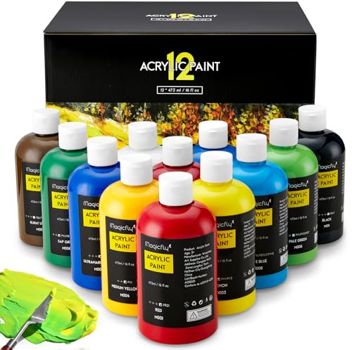 Magicfly 3D Fabric Permanent Paint 40 Color, Puffy Paint with Vibrant  Colors, 3 Bonus Brushes & Stencils, Ideal for Textile T-Shirts Fabrics  Canvas