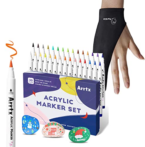 Bundle of Parblo PR-01 Two-Finger Glove with Arrtx Acrylic Paint