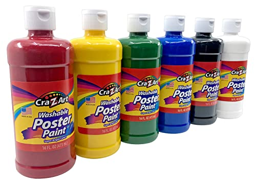 Cra-Z-Art Washable Glitter Paint Bulk Pack 4ct, Assorted Colors 16oz each  bottle - Yahoo Shopping